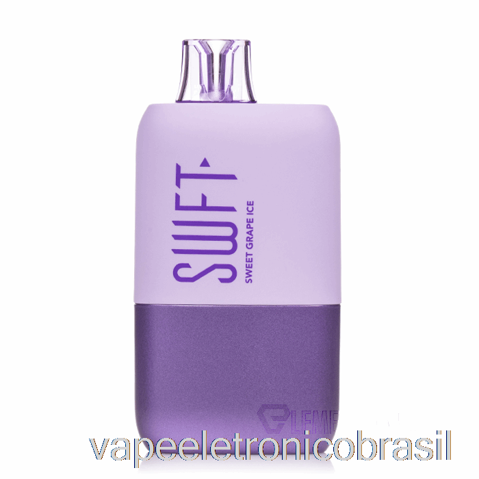 Vape Eletrônico Swft Icon 7500 Display Inteligente Descartável Gelo De Uva Doce